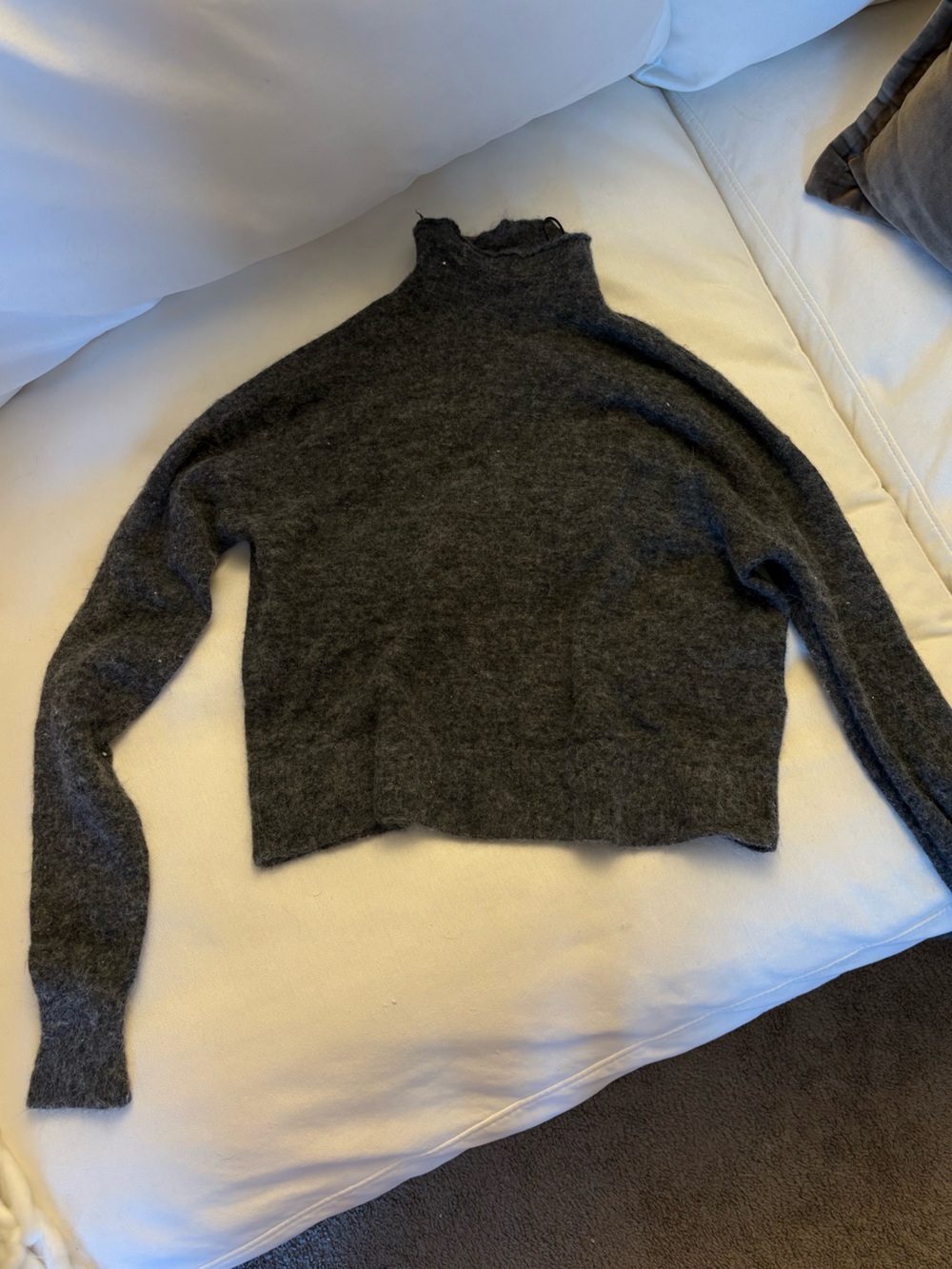 Zara Women’s Dark Gray turtleneck sweater
